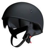 Z1R Vagrant NC Half Helmet DOT Flat Black 2XL Sun Visor Open Face