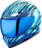 ICON Domain Nouveau Blue Motorcycle Helmet 3XL Full Face DOT ECE 22-06