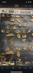 factory harley pins 1980's vtg