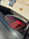 Custom Paint Sportster Gas Tank 2007^ 883 1200 Iron candy red skulls Airbrush!