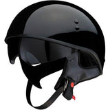 Z1R Vagrant NC Half Helmet Rose Black Large L DOT Drop Down Sun Visor