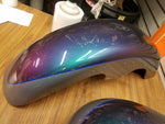 Custom Paint Set Gas Tank Fenders Harley Fatboy 2004-2007 Flip Flop Green Purple