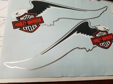 Gas Tank Decals Harley Springer Softail Eagle FXSTS Bar Shield Wings Pr Stickers