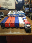 Vtg LIONEL SPIRIT OF 76 O GAUGE Locomotive and Freight Car Set 6 Railroad Train