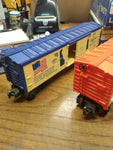 Vtg LIONEL SPIRIT OF 76 O GAUGE Locomotive and Freight Car Set 6 Railroad Train