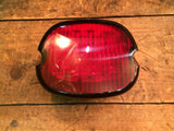 RED LAY DOWN BLACKOUT STYLE TAILLIGHT LED BULBS Harley Dyna Sportster Heritage