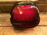 RED LAY DOWN BLACKOUT STYLE TAILLIGHT LED BULBS Harley Dyna Sportster Heritage