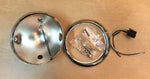 Custom Side Mount Headlight Bucket Kit 5 3/4" Chrome Harley Chopper Bobber