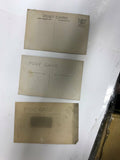 LOT OF 3 OLD PHOTOS FAMILY ARCHITECTURE POST CARDS