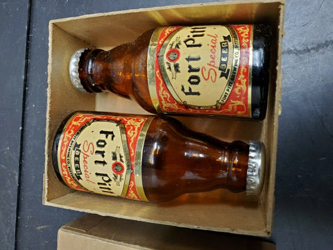 NIB Fort Pitt Beer Salt Pepper Breweriana Advertising Bar Tavern Man Cave Deco