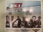 BSA Motorcycle Poster Vintage Classic Racers Daytona 50th Ann Dick Man Gunter