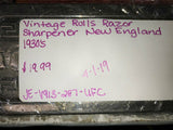 VINTAGE ROLLS RAZOR SHARPENER NEW ENGLAND 1930'S
