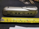 Vtg Tin Metal Toy Train 1920's? Silver Streak Mail Coach Car Locomotive!