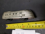 Vtg Tin Metal Toy Train 1920's? Silver Streak Mail Coach Car Locomotive!