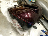 Harley Gas Tank Black Cherry Black Pearl 2005 Ultra Classic w emblems Touring