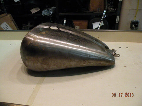 Gas Tank Stretched Raw Steel Super Cruiser Harley Custom Chopper Bobber