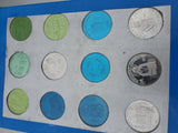 Vintage Collection Mardi Gras Tokens Dubloons Bars Taverns 1971 Historical sites