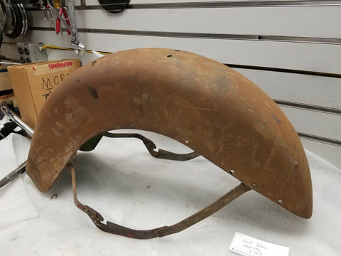 Orig Front Fender Harley Springer Servi Car Flathead 45" OEM Vintage WL WLA