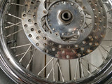 1974-1977 single discs front wheel assy ss spokes rotor Shovelhead FX Sportster