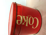 Vtg COCA-COLA POPCORN TIN 1983 COLLECTIBLE COKE SNACKS DEN SODA advertising