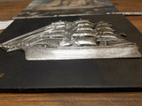 Vintage Antique 3d Ship Sailboat Picture Wall Nautical Sea Ocean Plaque Rustic