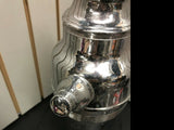 VTG CHROME COCKTAIL SHAKER RED LUCITE HANDLE SPOUT BARWARE MOVIE PROP TAVERN BAR