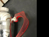 VTG CHROME COCKTAIL SHAKER RED LUCITE HANDLE SPOUT BARWARE MOVIE PROP TAVERN BAR