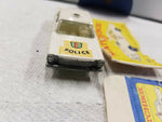 Vintage Nice Lesney Matchbox Toy Car Police Car Ford Galaxie #55 Box White