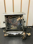 ANTIQUE VINTAGE MANNING & BOWMAN ELECTRIC TOASTER ART DECO CHROME KITCHEN TOAST