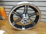 Black Slotted Mag Wheel Harley Touring Ultra Classic Road king front 3.00x16 OEM