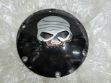 Black Skull Willie G Derby Clutch Cover Harley Sportster 2004^ 883 1200 Forty ei