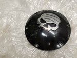 Black Skull Willie G Derby Clutch Cover Harley Sportster 2004^ 883 1200 Forty ei