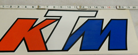 Vintage KTM Sticker decal trailer tool 18x41/2 Dirt Bike Motorcycle Racing AHRMA