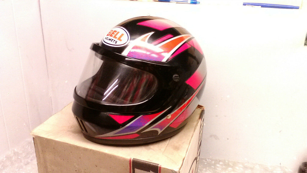 bell black pink helmet NEW OLD STOCK Bell Motorcycle Helmet Snell 1995 500059411 Size Large B – cyclewarehouse.online