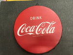 vintage coca cola bottle cap sign 12 1/2' good color wall art man cave garage