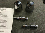 Kuryakyn 1212 Axle Nut Cover Cap & Adjuster Bolt Kit Softail Harley shovelhead