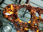 Flame Skull Custom Paint Inner Fairing Harley 2014^ FLHX FLH Street Ultra Glide!