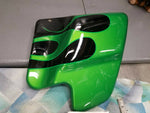 Harley Custom Paint Cvo Right Side Cover Panel 1997-2008 OEM Green black Flames