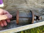 Vintage HIt MIss Single Cylinder Oiler Drip Brass Glass Steampunk Antique Engine