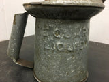 VTG ONE QUART GALVANIZED OIL CAN w/ FLEX SPOUT Type Q10 NYC-PA Approved 61 MINN
