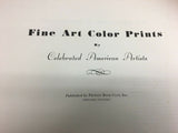 1945 Fine Art Color Prints Book Celebrated American Artists