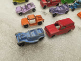 Vintage Toostie Toys Cars Lot Truck MG sedan Drag Race 50's Roadster Sedan trans