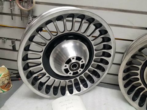 Front Rear Mag Wheels Harley Touring 2009^ Ultra Glide FLH 5.00x16 3.00x17 FLHR