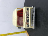 Vtg Marx Big Boss Car Carrier W/original Cars 1960's Truck Toy Battery Tractor T