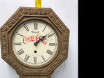 VINTAGE MIRRO PRODUCTS COCA-COLA WALL CLOCK W/PENDULUM HIGH POINT N.C. TICK TOCK