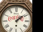 VINTAGE MIRRO PRODUCTS COCA-COLA WALL CLOCK W/PENDULUM HIGH POINT N.C. TICK TOCK