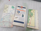 Antique Maps PA DE Md Wv Guide Map 1950's Vintage AAA ENCO Gulf Oil Collectible!