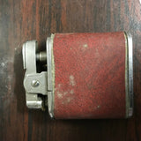 VINTAGE 1960S PAC CHROME RED LEATHER CIGARETTE LIGHTER