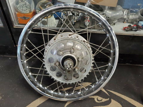 Rear Wheel Assy Suzuki GT750 Water Buffalo 2 stroke Motorcycle Vintage OEM GT 75