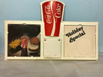 VINTAGE COCA-COLA DINER DISPLAY HOLIDAY SPECIAL NEW W/PAPER HANG WALL NICE DRINK